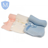 Baby Shawl on Hanger with Bow (BW110307) (Baby Shawl) Mansuri